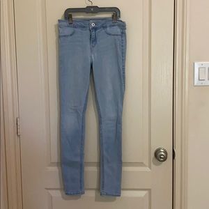 Light wash jeans